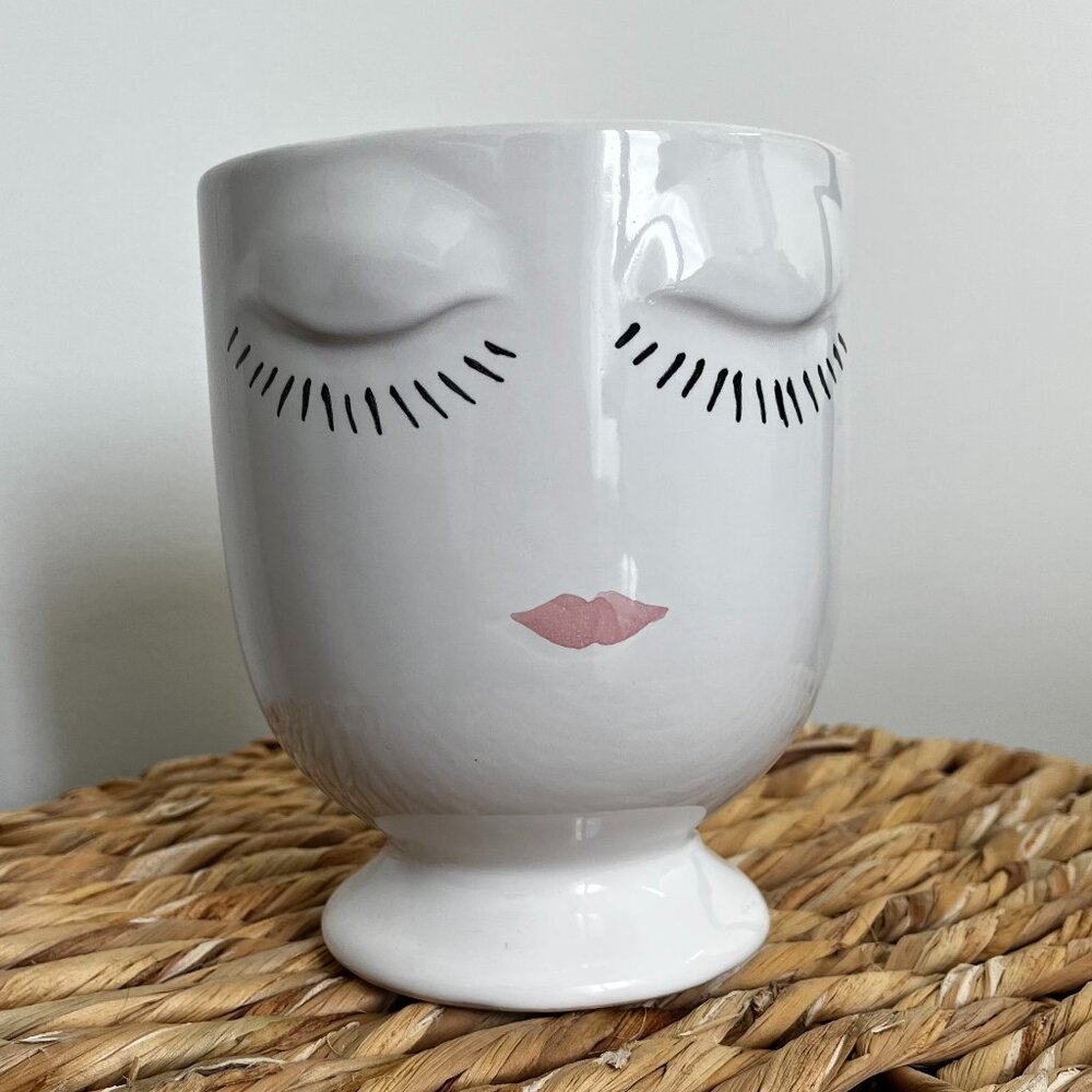 Coquette Ceramic Face Vase